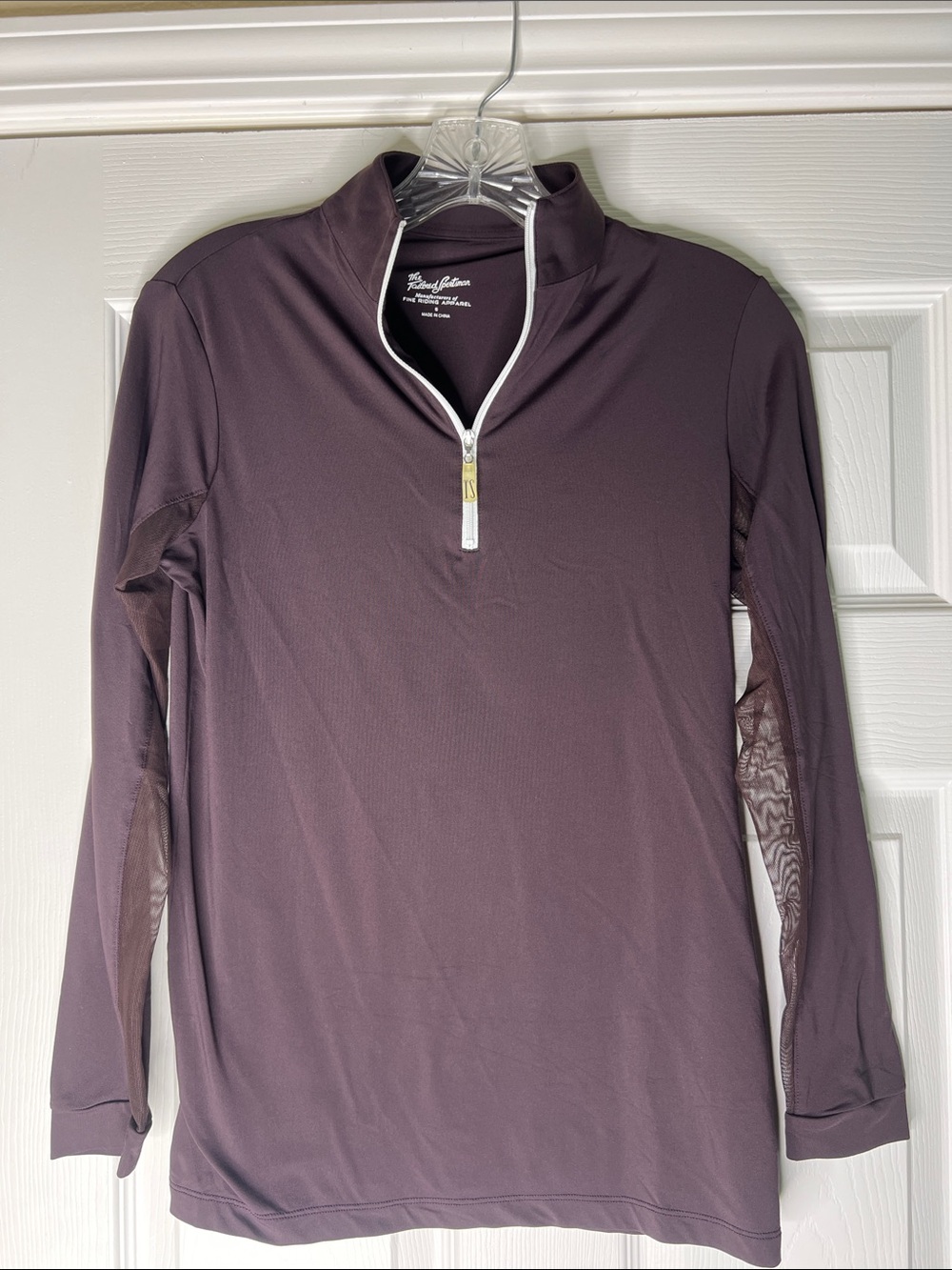 Women's Plum Long-Sleeve Quarter-Zip Top